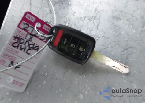 2018 Honda Civic Lx из США, поврежденный, VIN 2HGFC2F54JH516764